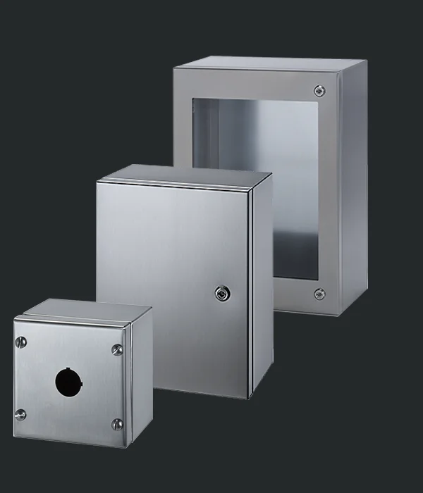 Stainless steel electrical boxes, junction boxes, push button boxes.webp